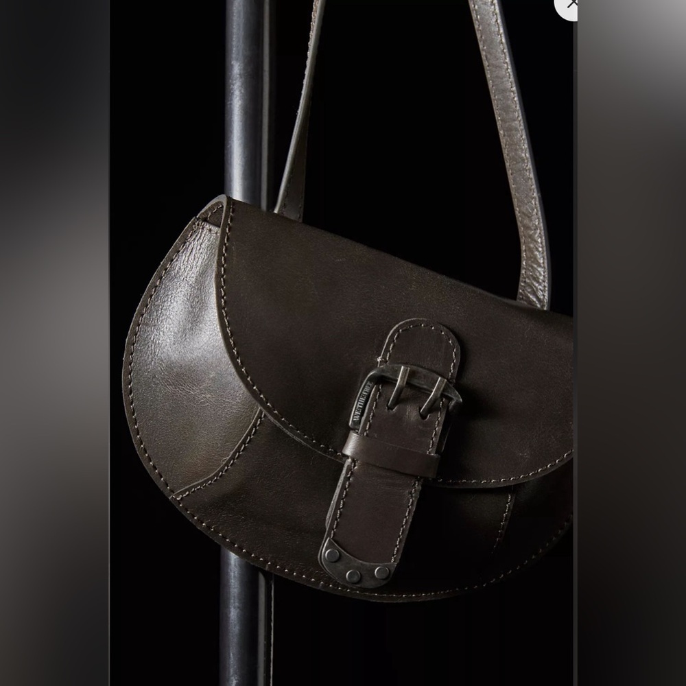 NWT Free People Crescent Leather Crossbody Bag
